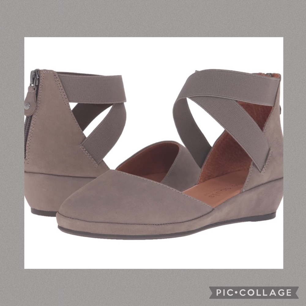 Gentle Souls Noa leather wedge sandals
